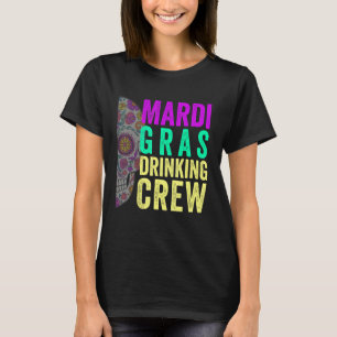 Mardi Gras Drinking Crew Group Mardi Gras Matching T-Shirt