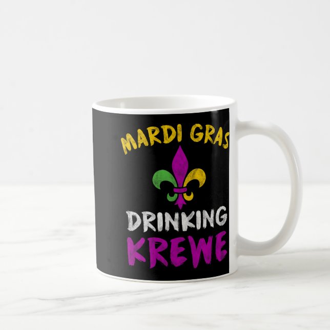 Mardi Gras Drinking Krewe Shirt Group Squad New Or Coffee Mug (Right)