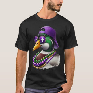 Mardi Gras Duck Hunting Mardi Gras Costume Women M T-Shirt