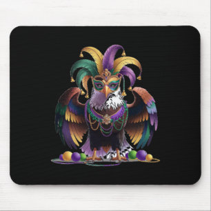 Mardi Gras Eagle Funny Mardi Gras Costume Men Wome Mouse Pad