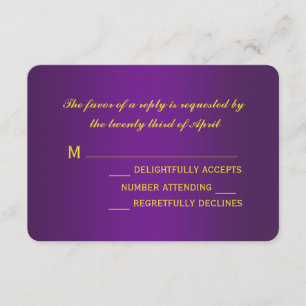 Mardi gras épousant des cartes de RSVP