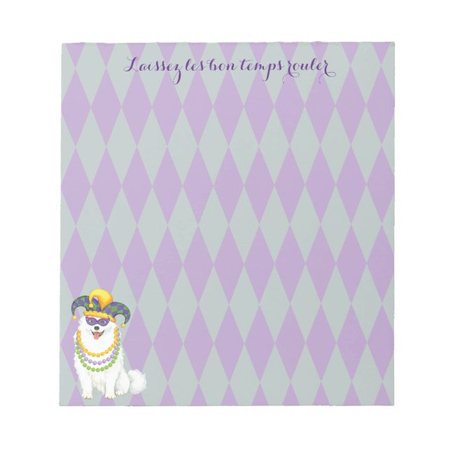 Mardi Gras Eskie Notepad (Front)