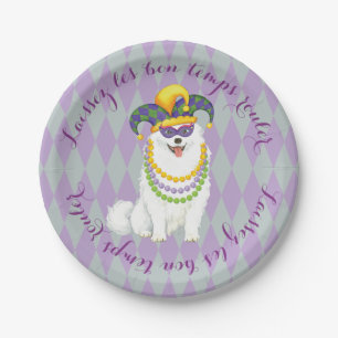 Mardi Gras Eskie Paper Plate