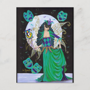 Mardi Gras Fairy Postcard