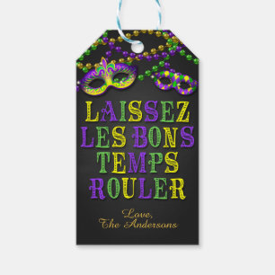Mardi Gras Favour Tag