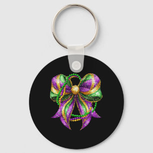 Mardi Gras Festival New Orleans Fleur De Lis Coque Keychain
