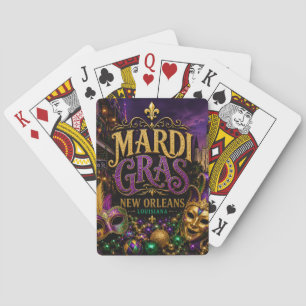 Mardi Gras Festival New Orleans Louisiana Playing Cards