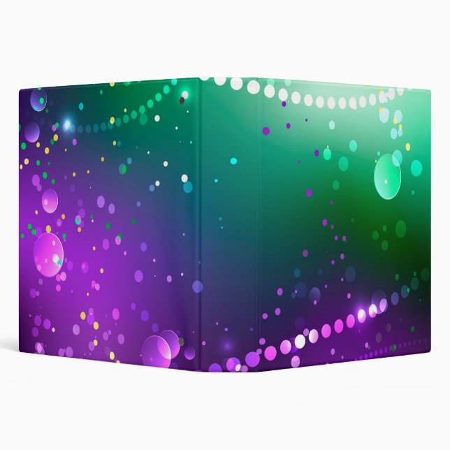 Mardi Gras Festive Purple Background Binder (Background)