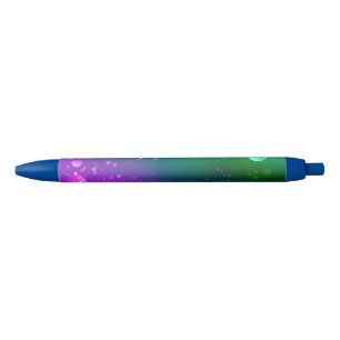 Mardi Gras Festive Purple Background Black Ink Pen