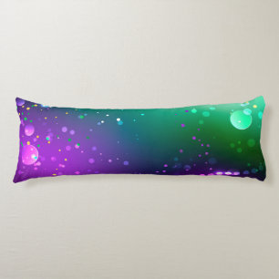 Mardi Gras Festive Purple Background Body Pillow