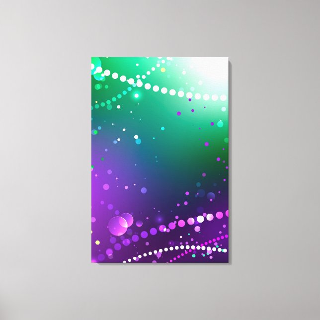 Mardi Gras Festive Purple Background Canvas Print (Front)