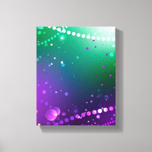 Mardi Gras Festive Purple Background Canvas Print