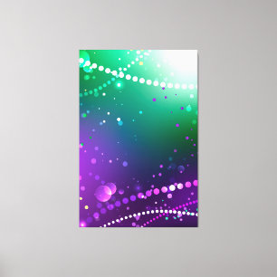 Mardi Gras Festive Purple Background Canvas Print