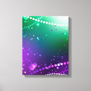 Mardi Gras Festive Purple Background Canvas Print