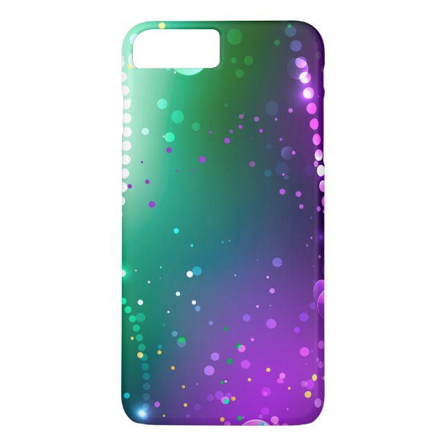 Mardi Gras Festive Purple Background Case-Mate iPhone Case (Back)