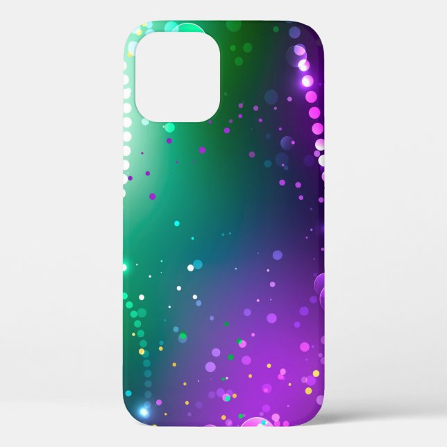 Mardi Gras Festive Purple Background Case-Mate iPhone Case (Back)