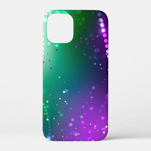 Mardi Gras Festive Purple Background Case-Mate iPhone Case (Back)