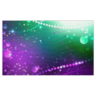 Mardi Gras Festive Purple Background Fabric