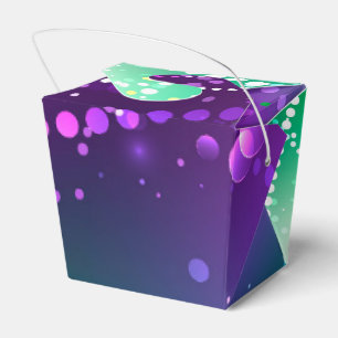 Mardi Gras Festive Purple Background Favor Box