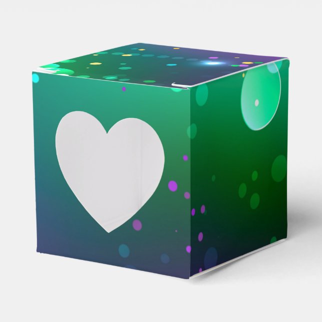 Mardi Gras Festive Purple Background Favor Box (Front Side)