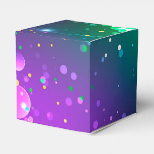 Mardi Gras Festive Purple Background Favor Box