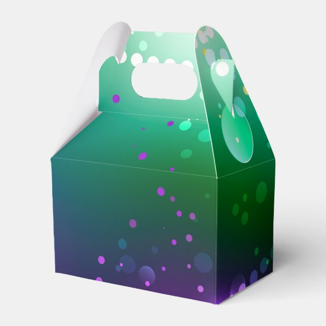 Mardi Gras Festive Purple Background Favor Box (Front Side)