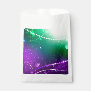 Mardi Gras Festive Purple Background Favour Bag