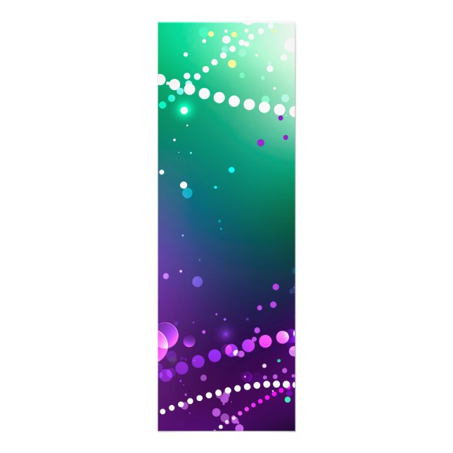 Mardi Gras Festive Purple Background Photo Print (Front)