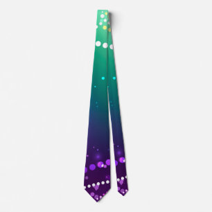 Mardi Gras Festive Purple Background Tie