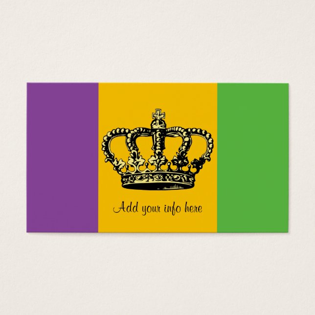 Mardi Gras Flag Crown (Front)