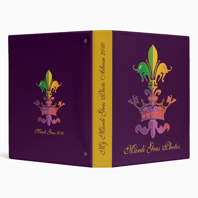 Mardi Gras Fleur de Crown Binder (Background)