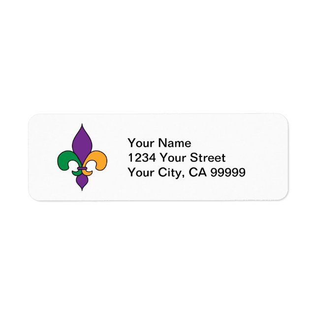 Mardi Gras Fleur de Lis (Front)