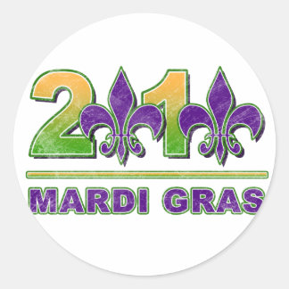 Mardi Gras Fleur-de-Lis 2010 Sticker