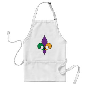 Mardi Gras Fleur de Lis Apron