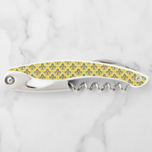 Mardi Gras Fleur De Lis Corkscrew