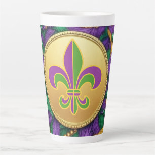Mardi Gras Fleur de lis Latte Mug
