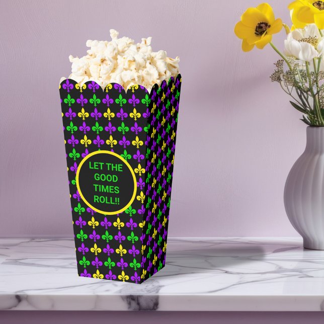 Mardi Gras Fleur de Lis Pattern Custom Favour Box (Creator Uploaded)