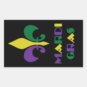 Mardi Gras ~ Fleur De Lis Sticker