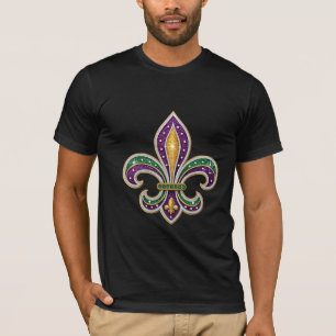 Mardi Gras Fleur de Lis T-Shirt