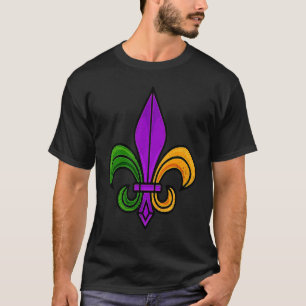 Mardi Gras For Women Fat Tuesday Parade Fleur De T-Shirt