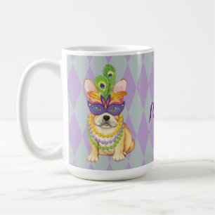 Mardi Gras Frenchie Coffee Mug