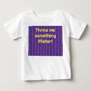 Mardi Gras Geometric Repeat Baby T-Shirt