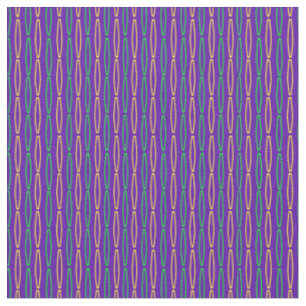 Mardi Gras Geometric Repeat  Fabric