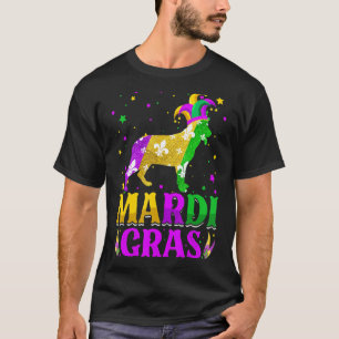 Mardi Gras German Shepherd Dog Lover Carnival Jest T-Shirt