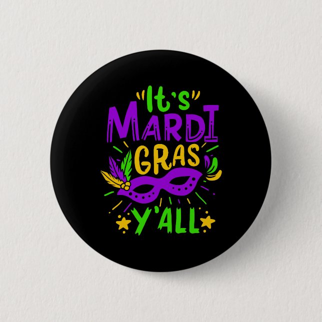 Mardi Gras Gift  2 Inch Round Button (Front)