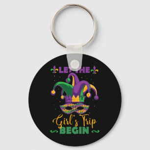 Mardi Gras Girl's Weekend Keychain