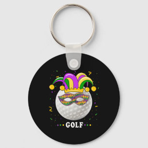 Mardi Gras Golf Costume Mardi Gras Jester Hat Golf Keychain
