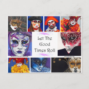 Mardi Gras Good Times  Postcard
