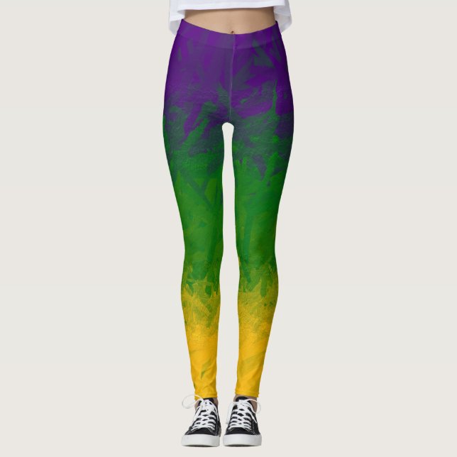 Mardi Gras Gradient Leggings (Front)