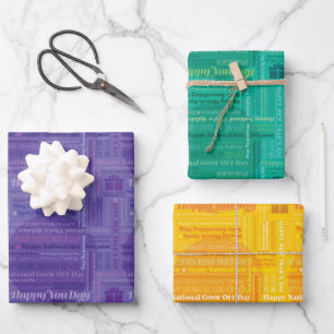 Mardi Gras Happy Days Wrapping Paper